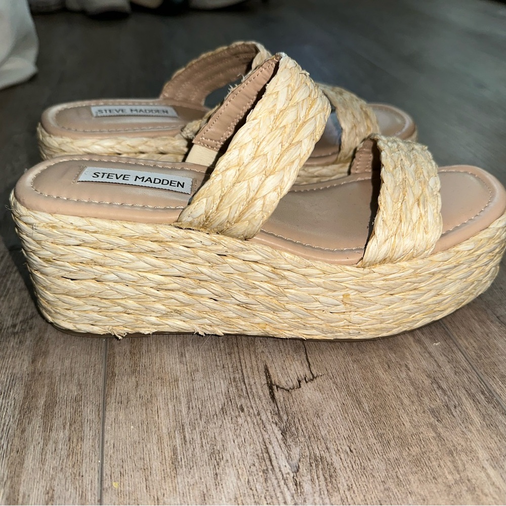 Steve Madden Women's Woven Platform Sandals